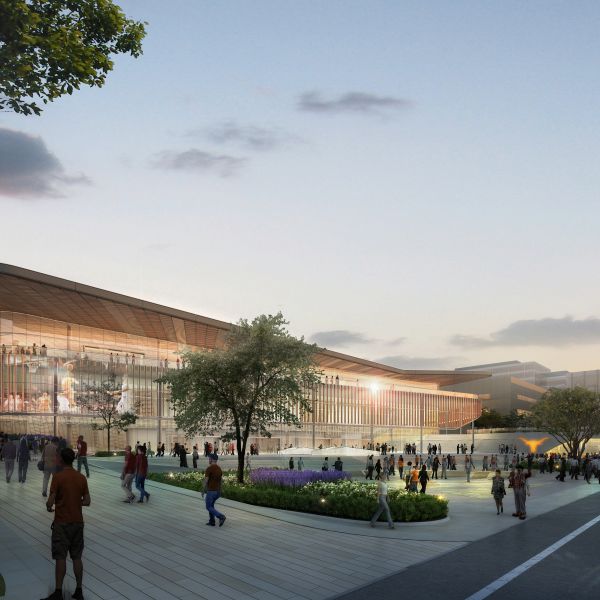 UT Arena rendering exterior street level