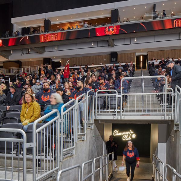 Seating inside of Acrisure Arena