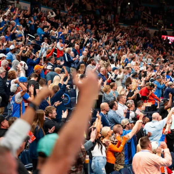 Fans during an OKC Thunder game