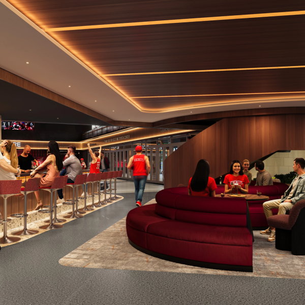 Rendering of the renovated interior of Toyota Center