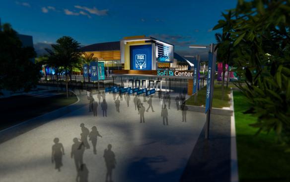 Exterior of SoFi Center