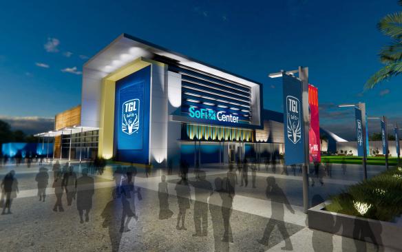 Exterior of SoFi Center
