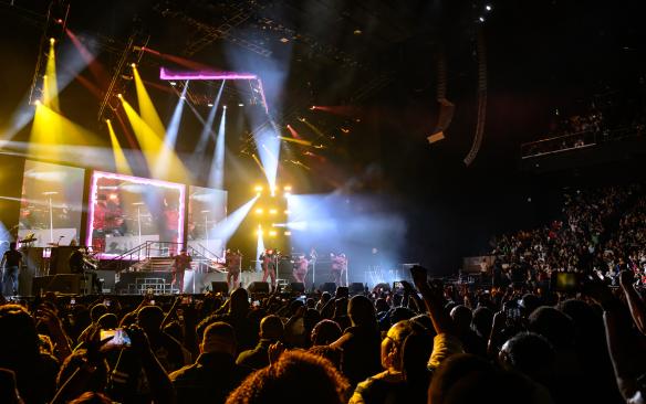 An Earth Wind and Fire concert at CFG Bank Arena