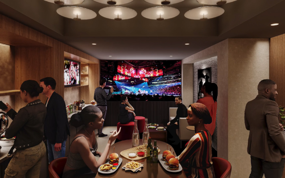 Rendering of a suite at PNC Arena