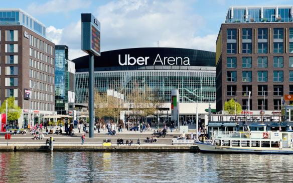 Exterior of Uber Arena in Berlin