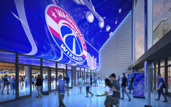 Rendering of the interior of Capital One Arena