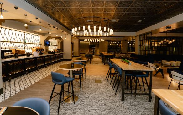 Dining area in Intuit Dome