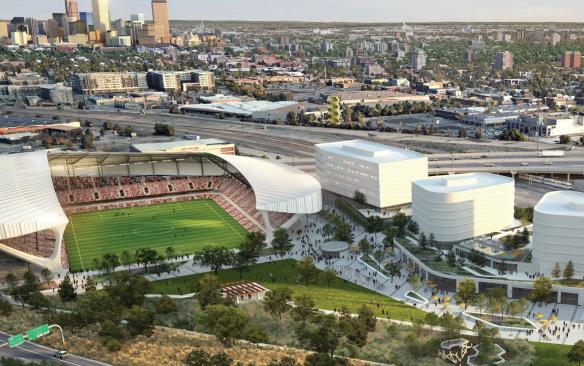 Rendering of the Denver NWSL stadium