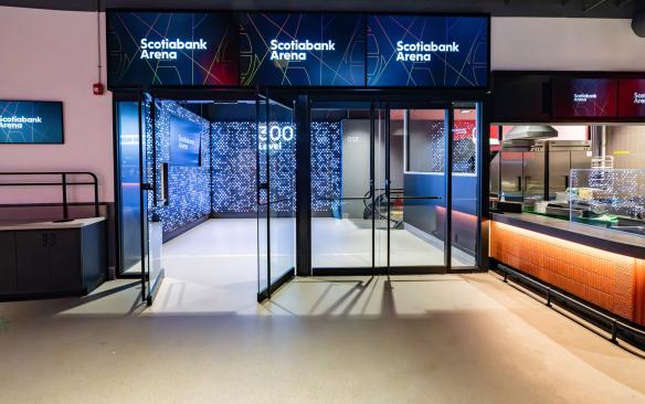 View of the renovated 300 Level at Scotiabank Arena