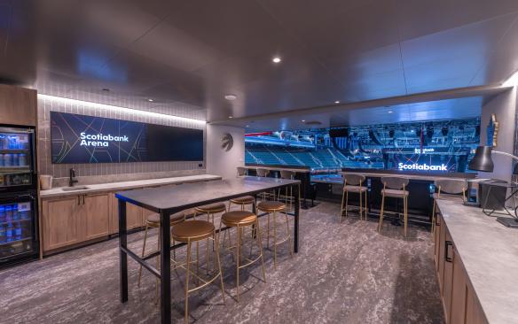 The renovated 400/500 Level at Scotiabank Arena