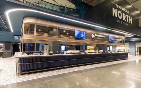 The renovated Lunazul North District at Spectrum Center