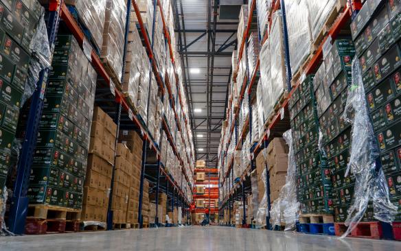 Interior of the Food Bank of the Rockies distribution center