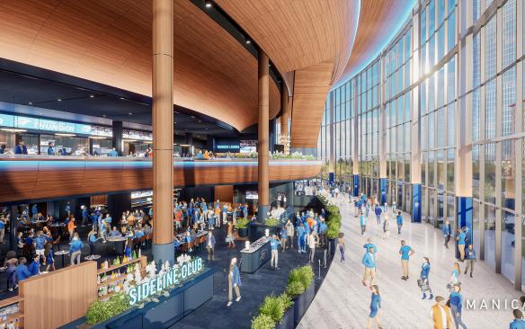 Rendering of the concourse at Continental Coliseum