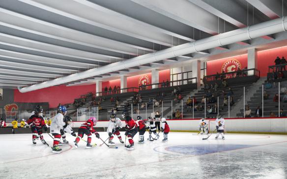 Rendering of the community rink at Esso Community Arena