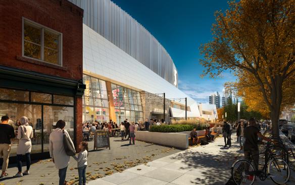 Rendering of the north facade of Scotia Place