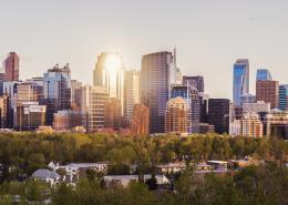 Cityscape of the city of Calgary