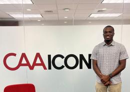 Intern Tyran Jones at CAA ICON Charlotte