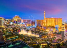 Aerial view of the Las Vegas Strip