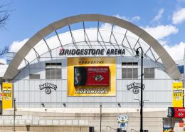 Exterior of Bridgestone Arena in Nashville, Tennessee