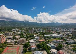 Aerial view of Kingston, Jamaica