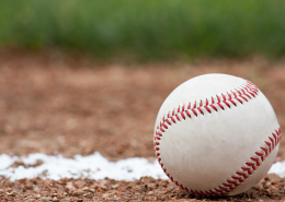 Baseball on a field