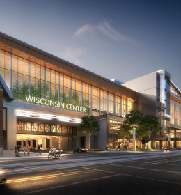 Wisconsin Center Expansion Dusk