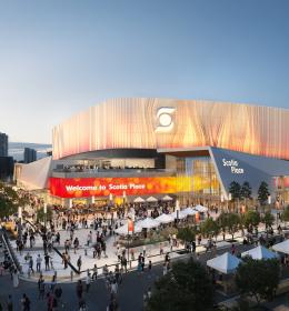 Rendering of the exterior of Scotia Place