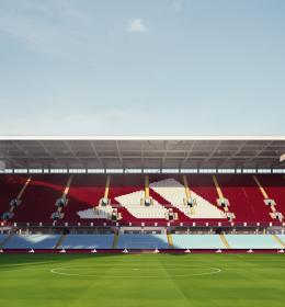 Rendering of the North Stand redevelopment at Villa Park