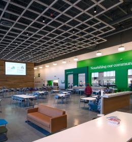 Interior of the Food Bank of the Rockies distribution center